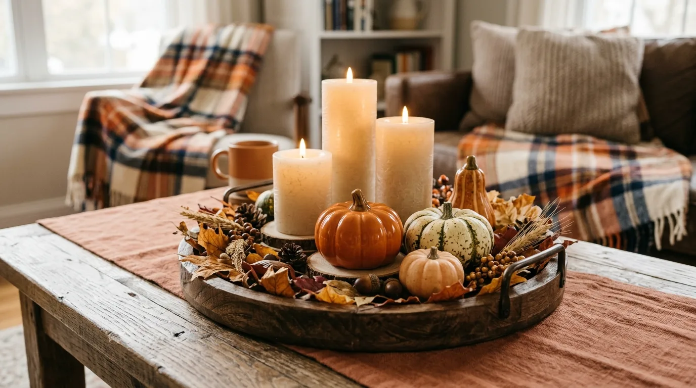 Use textiles to make every room feel softer inspiration for an indoor fall home.
